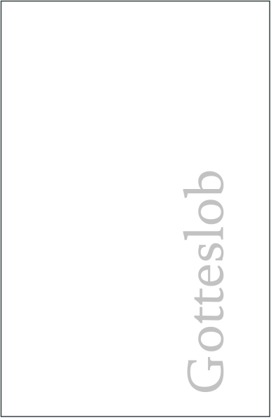 Gesangbuchhülle PVC dünn, mit Schriftzug "Gotteslob", Farbe: weiss