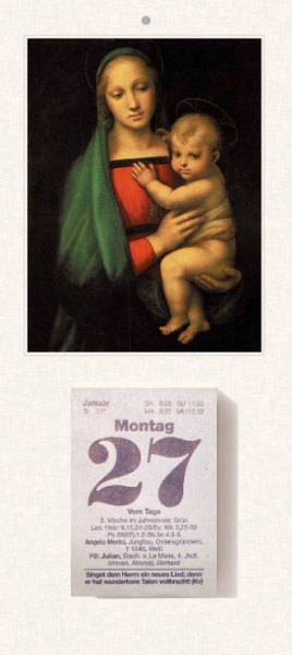 Liturgischer Kalender "Madonna del Granduca"