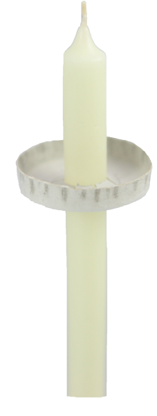 Tropfenfänger, Pappe klein für 16 mm Kerzen D. VE 100