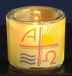 Preview: Glas-Windlicht "Christus ist.....", Nr. 9008