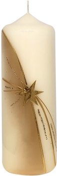Weihnachtskerze 170/60 mm, "Wachsstern"