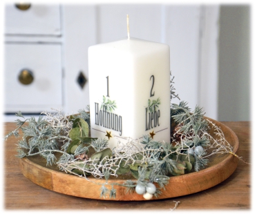 Weihnachtskerze 150/80 mm, "Advent"