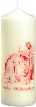 Weihnachtskerze 170/60 mm, "Hl. Familie"