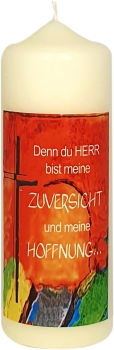 Hoffnungskerze 170/60 mm, Dek. 6734