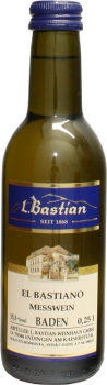 "El Bastiano" Likörwein aus Gewürztraminer 0,25 Ltr.