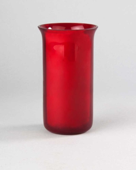 Ewiglichtölglas Nr. 8, ausgestellter Rand, rubinrot