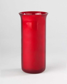 Ewiglichtölglas Nr. 9, ausgestellter Rand, rubinrot