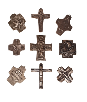 Bronze/Kreuz/Plakette, Nr. sortiert