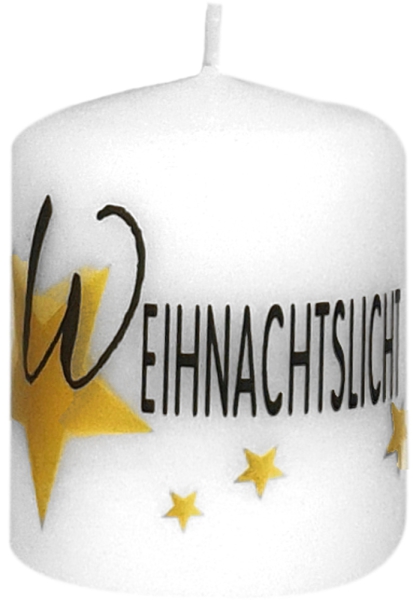 Weihnachtskerze 60/50 mm, "Weihnachtslicht"