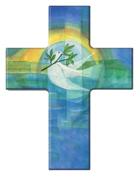 Holzkreuz Friedenstaube 810178