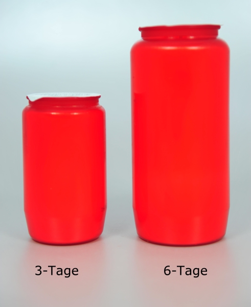 Brenner 6-Tage (100% reines Planzenöl), rot
