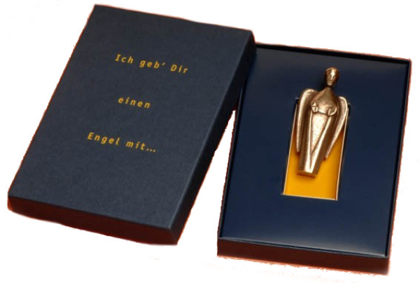 Bronze-Segensengel mit Etui