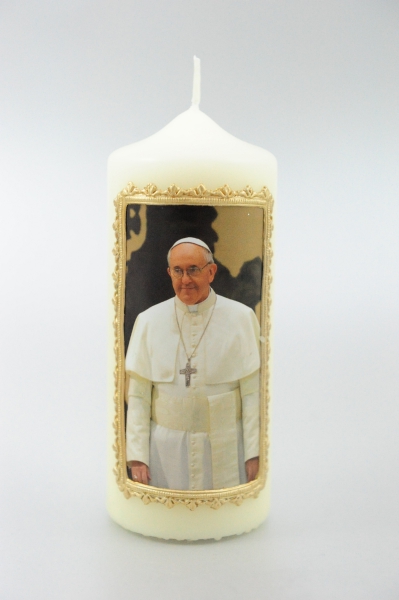 Papstkerze 150/60 mm, "Papst" Franziskus"