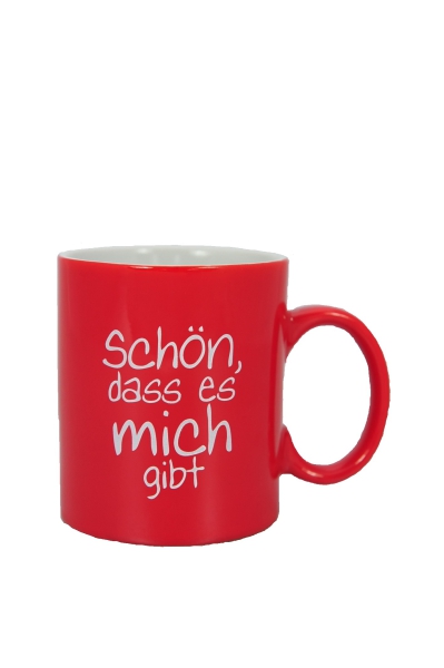 Ministranten-Tasse "Schön, dass es mich gibt" rot
