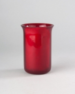 Ewiglichtölglas Nr. 3, ausgestellter Rand, rubinrot