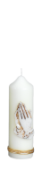 Liturgische Kerze "Betende Hände von AD" 165 x 50 mm
