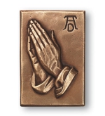 Bronzerelief -Betende Hände-