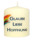 Hoffnungskerze 60/50 mm, "Hoffnung"