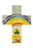 Holzkreuz "Regenbogen"