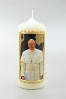 Papstkerze 150/60 mm, "Papst" Franziskus"