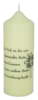 Trauerkerze 160/60 mm "Der Tod ist ..."